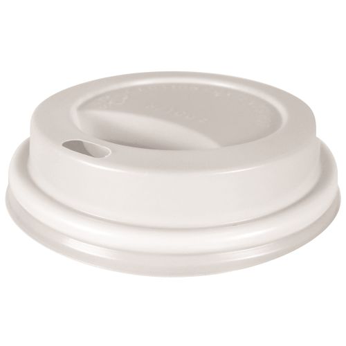 Dome Sip Lid, Fits 9-10oz Ripple and Paper Hot Cups, White